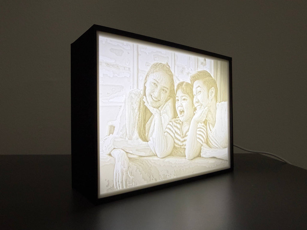 Black and White Lithophane Light Box