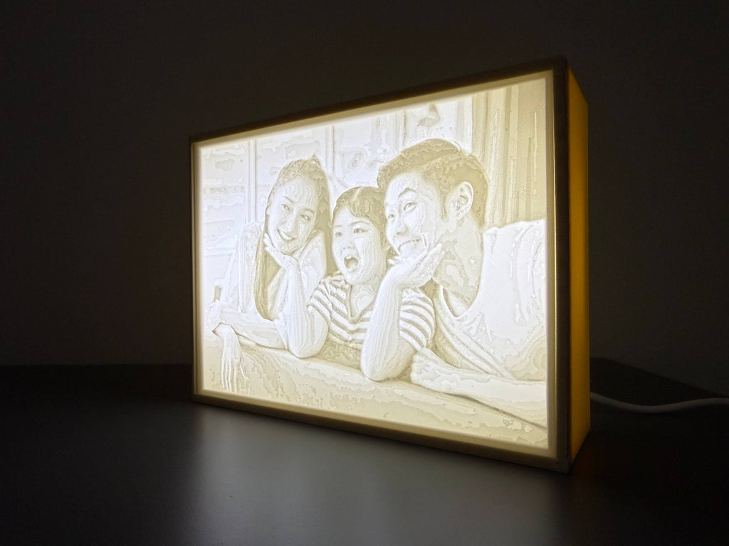 Black and White Lithophane Light Box