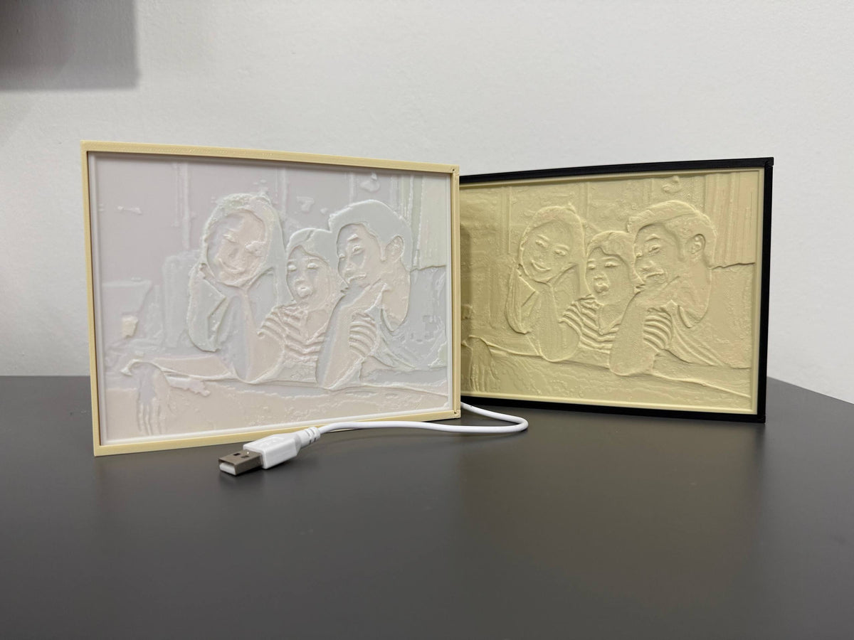 Vintage-Style Lithophane Light Box